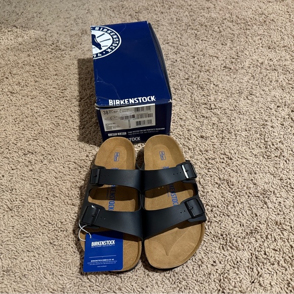 NWT Birkenstock Arizona BS Black - Picture 3 of 4
